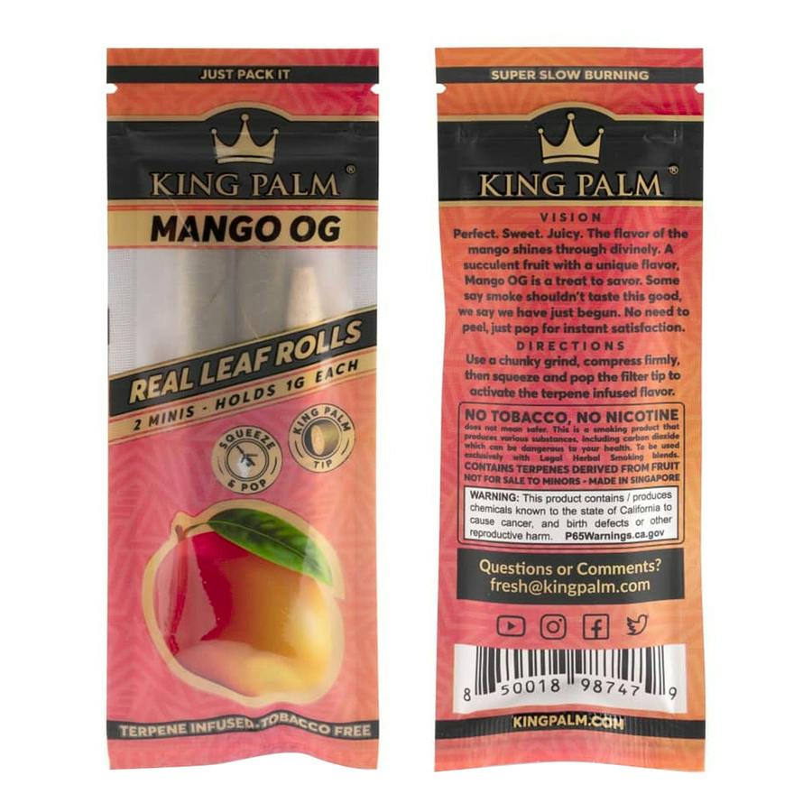 Mango OG Mini Pre-Rolls by King Palm 2 Pack