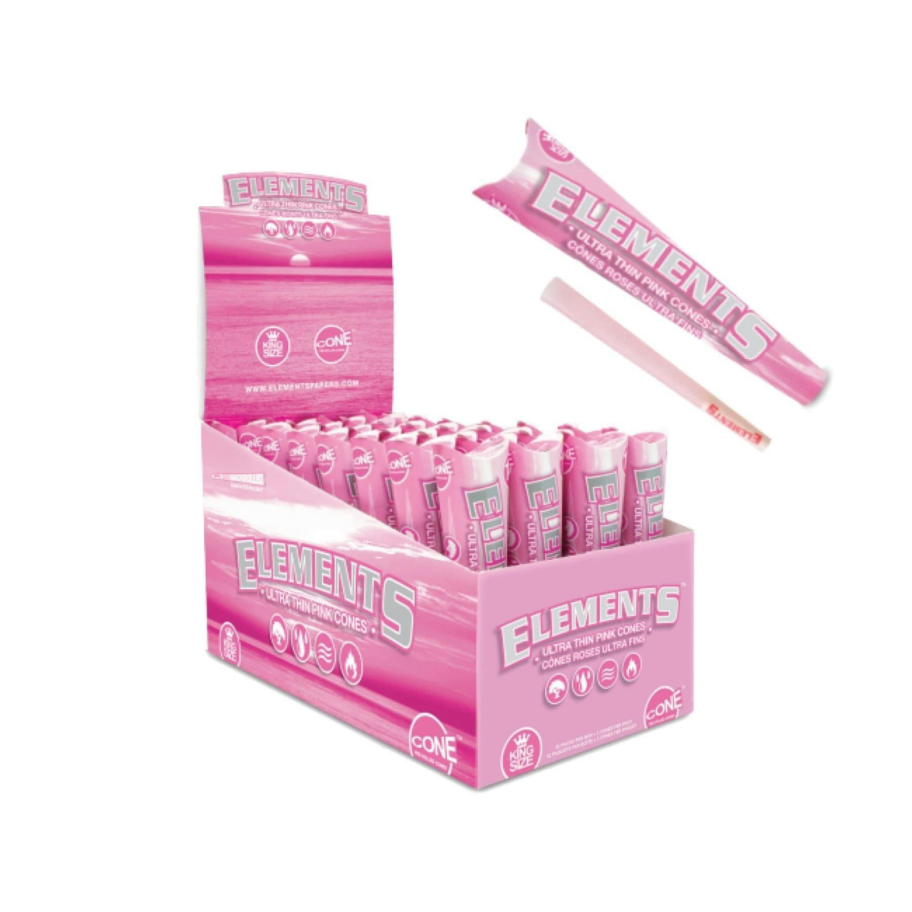 ELEMENTS | Pink King Size Cones | 3PK