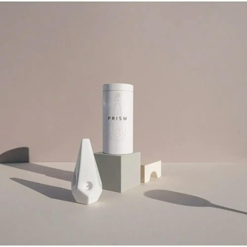 BRNT Designs | Prism Ceramic Pipe | White