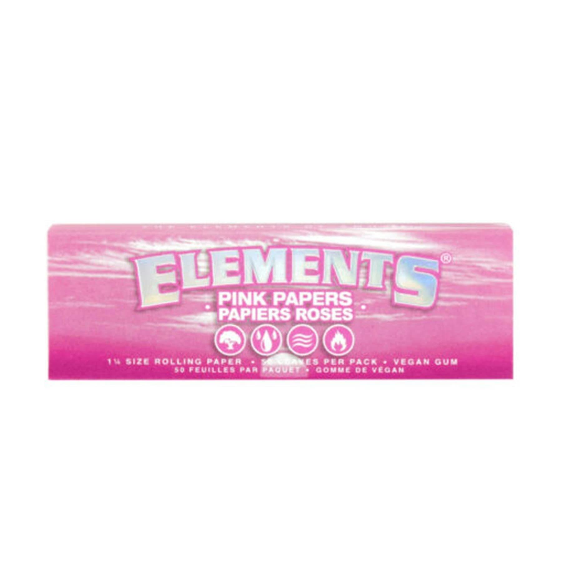 Elements | 1 1/4 Pink Rolling Papers