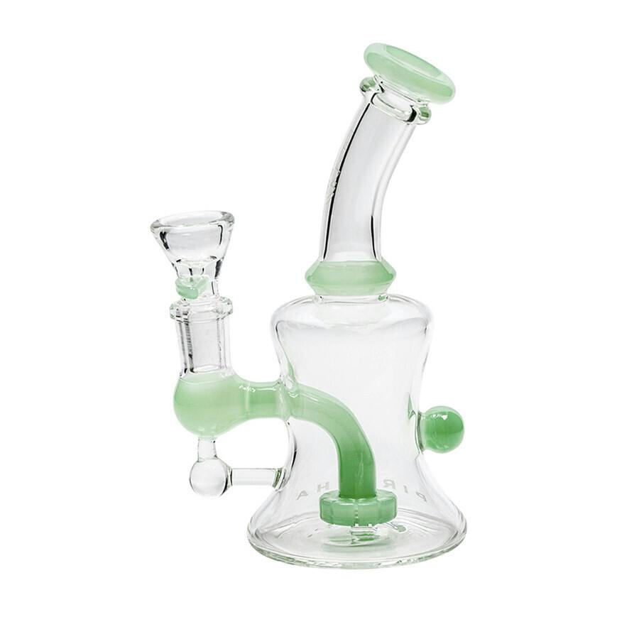 Piranha Glass 6 Hourglass Rig w/ Bowl - Clear