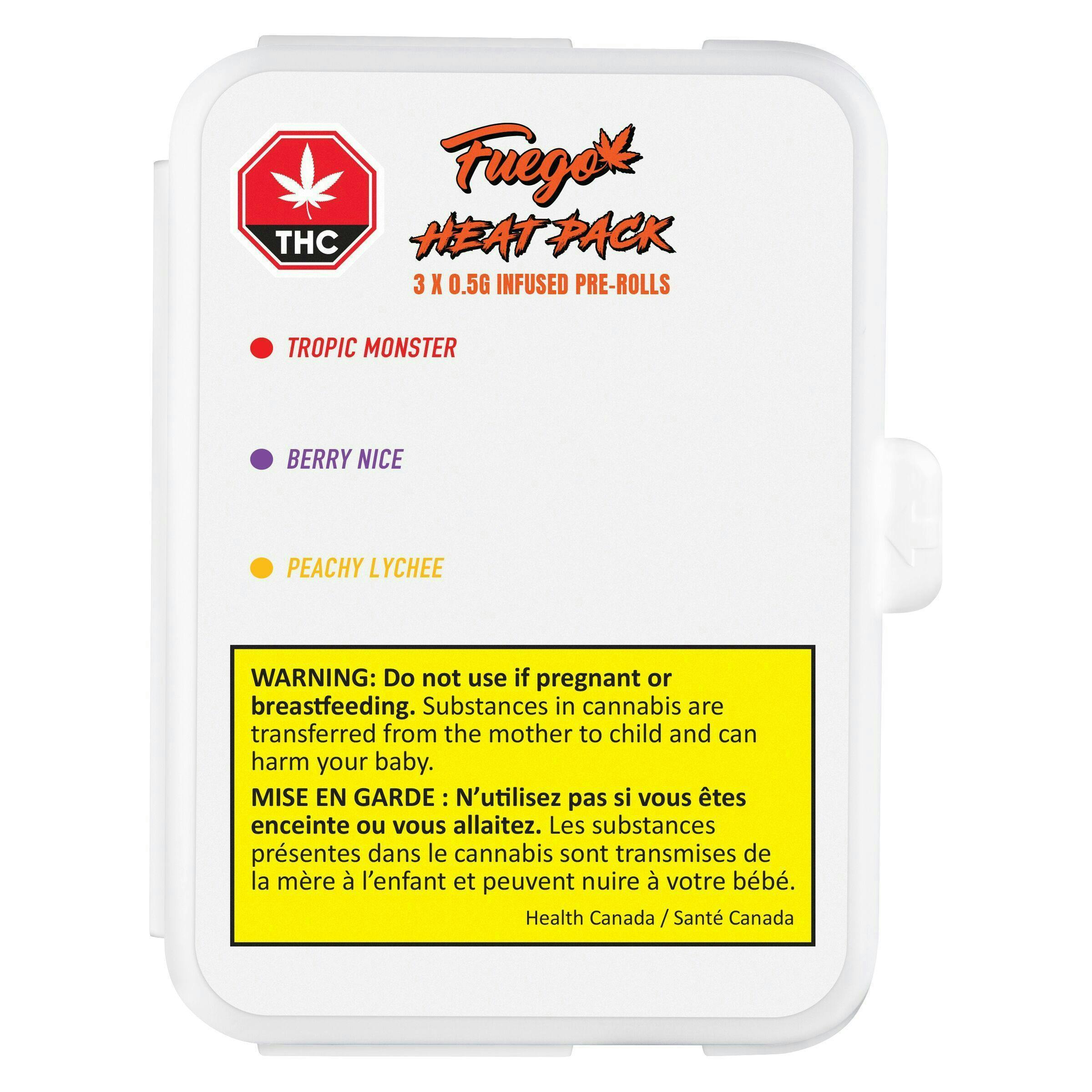 Fuego - Heat Pack Distillate Infused Pre-Roll - 3x0.5g