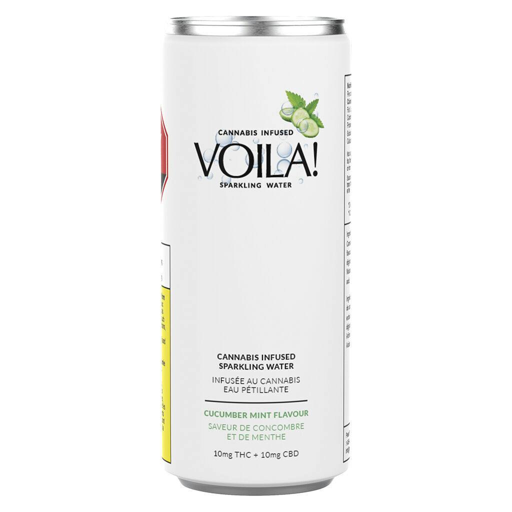 Voila! - Cucumber & Mint Cannabis-Infused Sparkling Water - 355ml