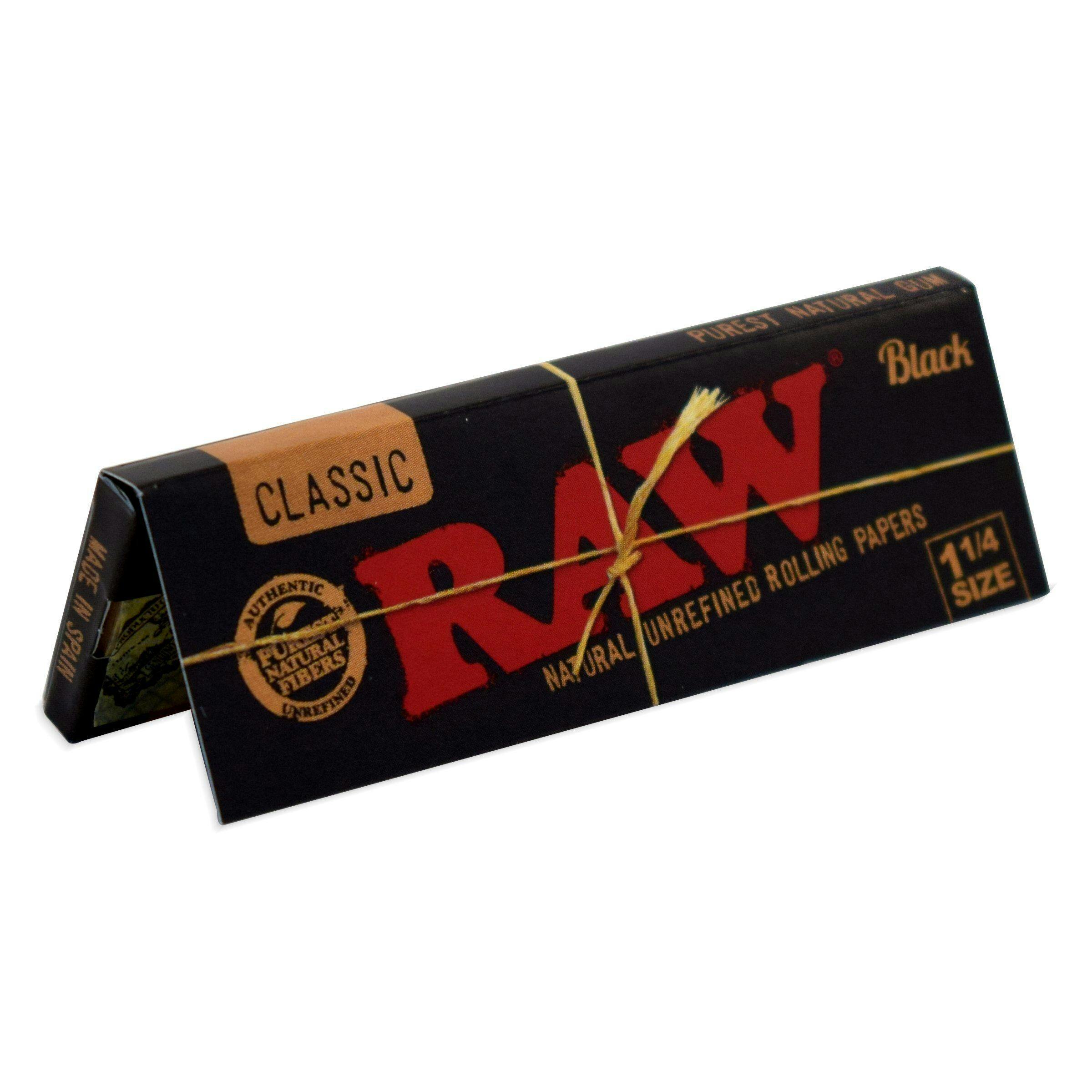 RAW - Black Rolling Papers 1 1/4