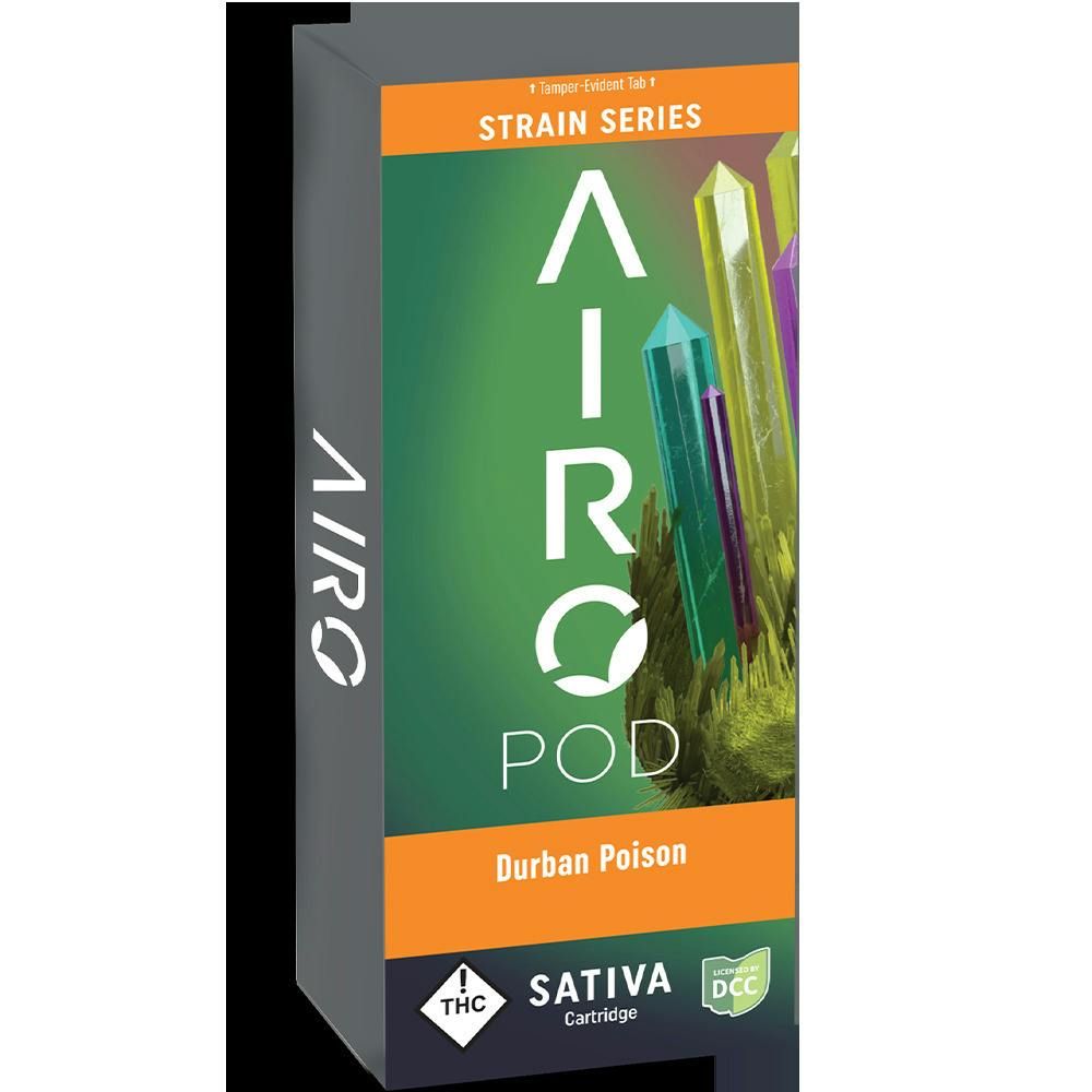 AIRO | Strain Series | Durban Poison | 1g Distillate Airo Pod