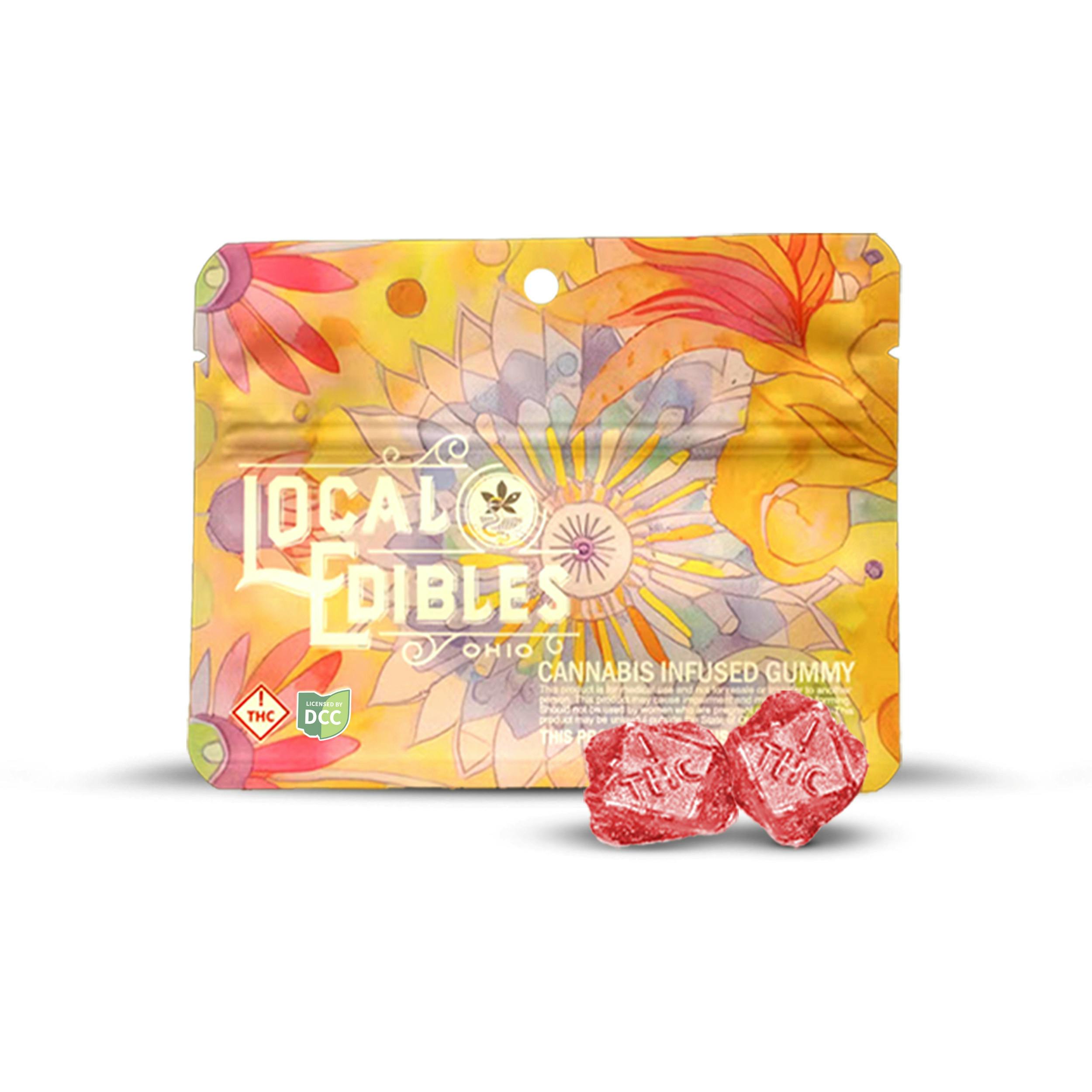 Local Edibles | Black Cherry 10pc | 330mg Gummies
