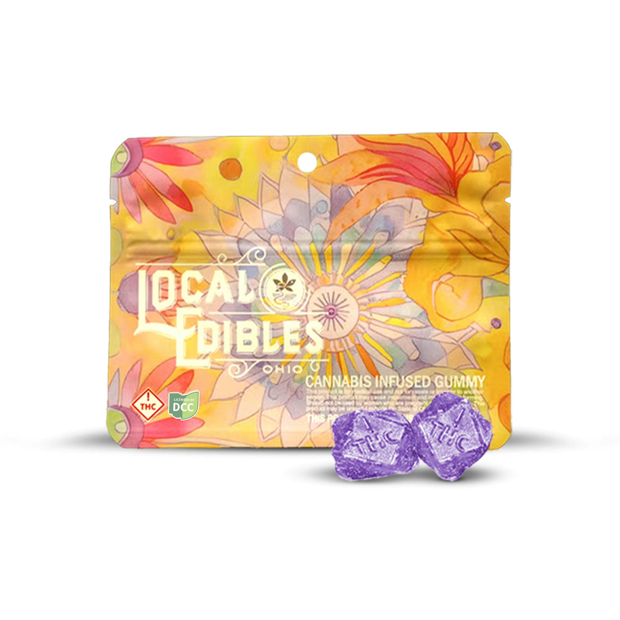 Local Edibles | Razzleberry 10pc | 110mg LLD Gummies