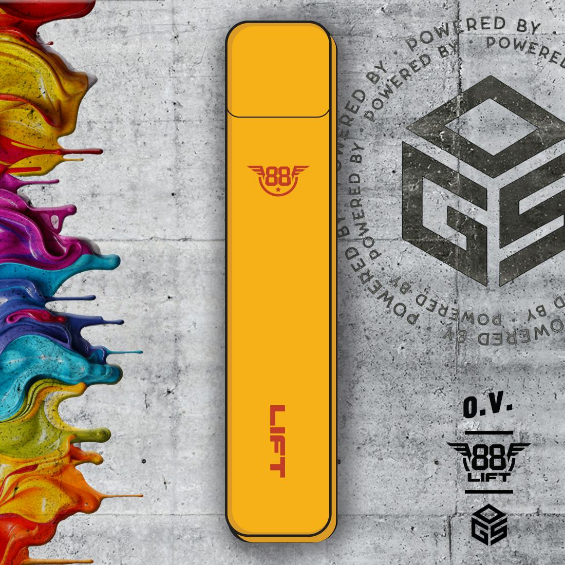 88 Lift | O.V. 2.0 | .84g Rechargable Disposable Vape