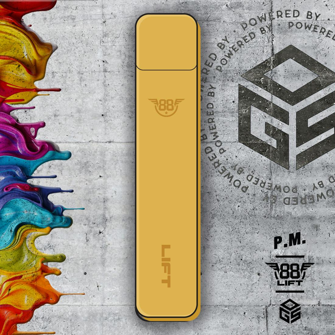 88 Lift | P.M. 2.0 | .84g Rechargable Disposable Vape