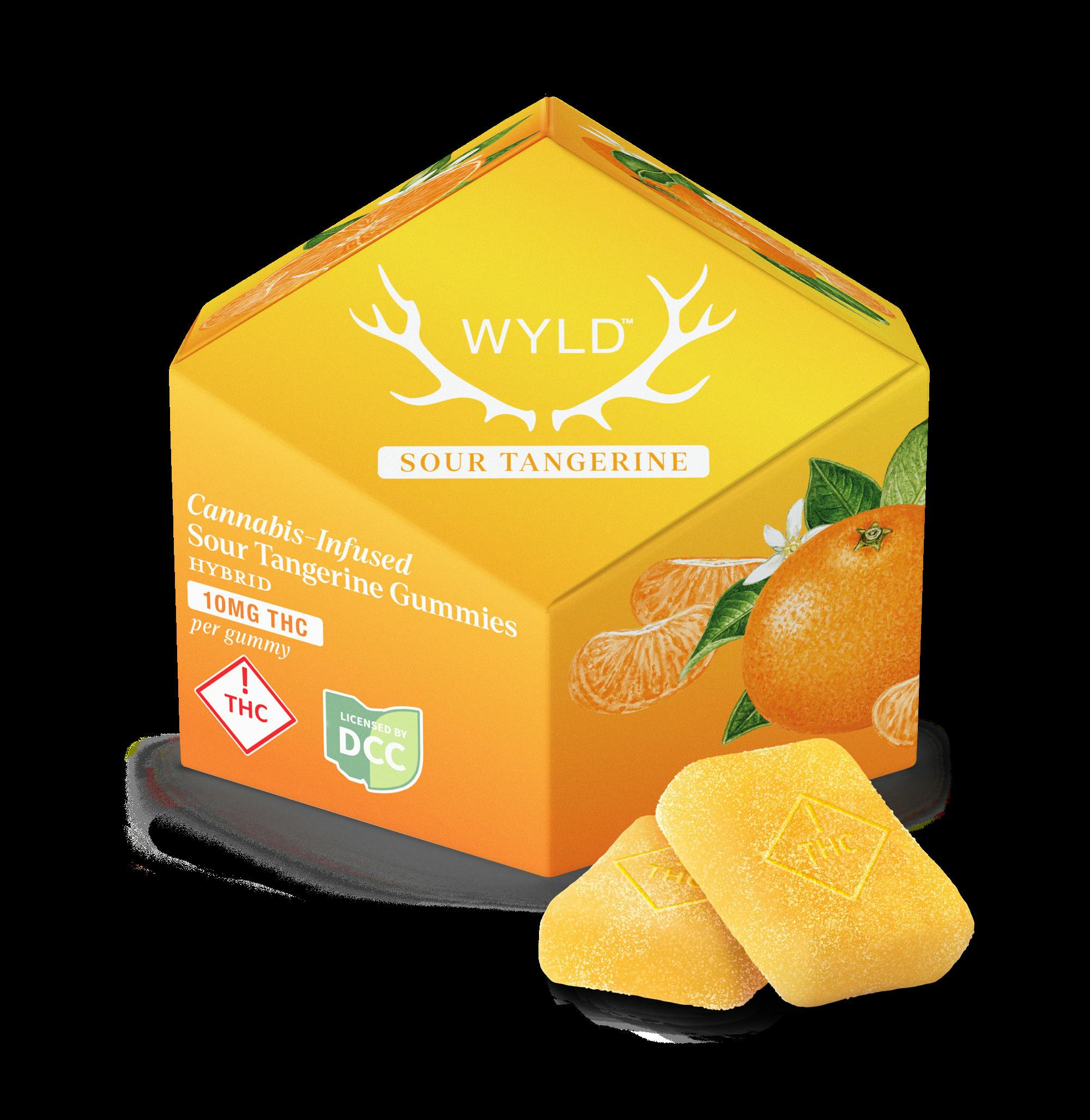 Wyld | Sour Tangerine 10pc | 110mg Gummies