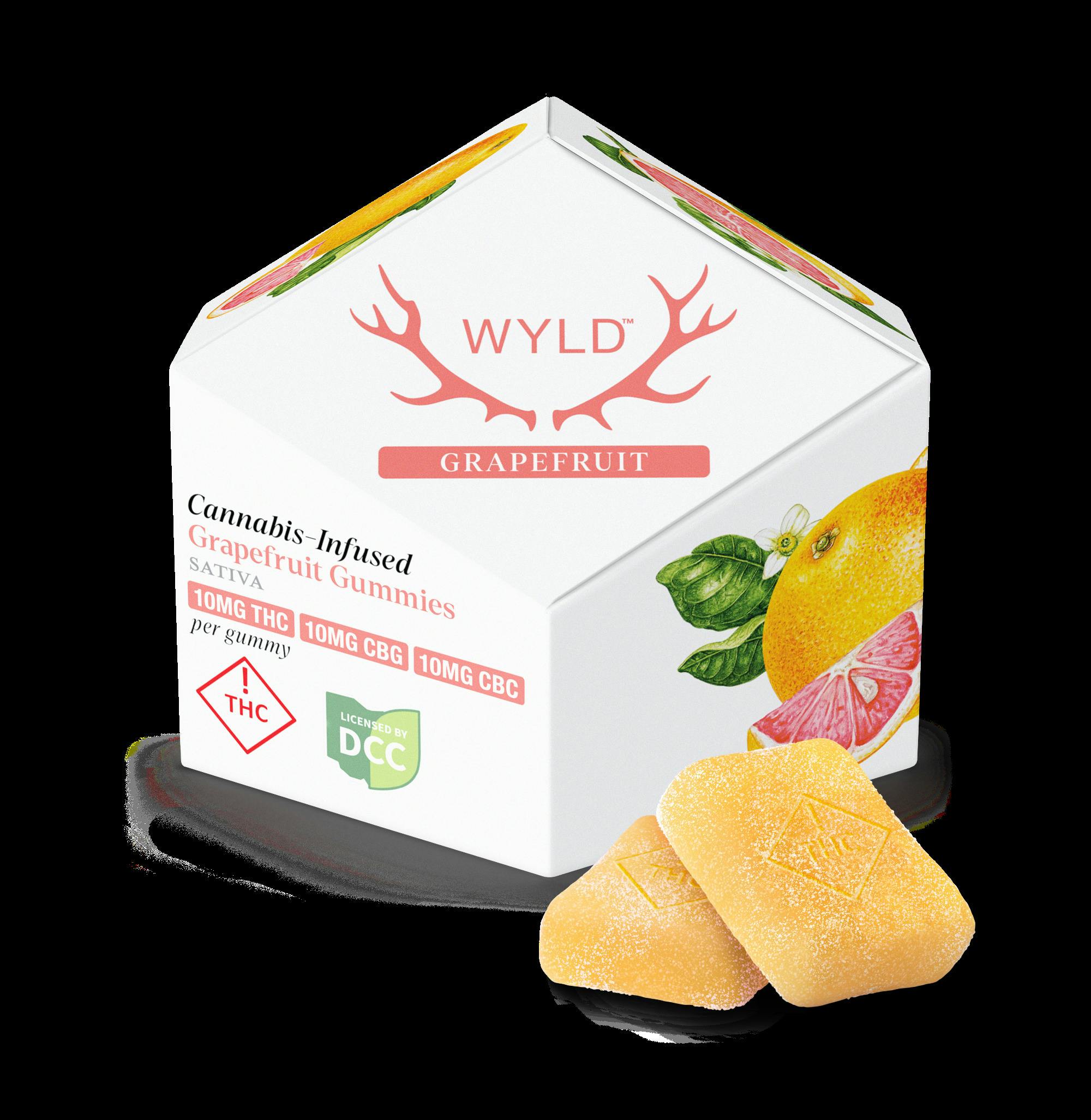 Wyld | Grapefruit 1:1:1 CBC:CBG 10pc | 110mg Gummies