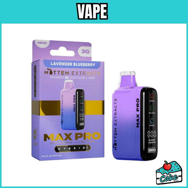 Mitten - 3g Max Pro - Live Resin/LQD Disposable - Lavender Blueberry