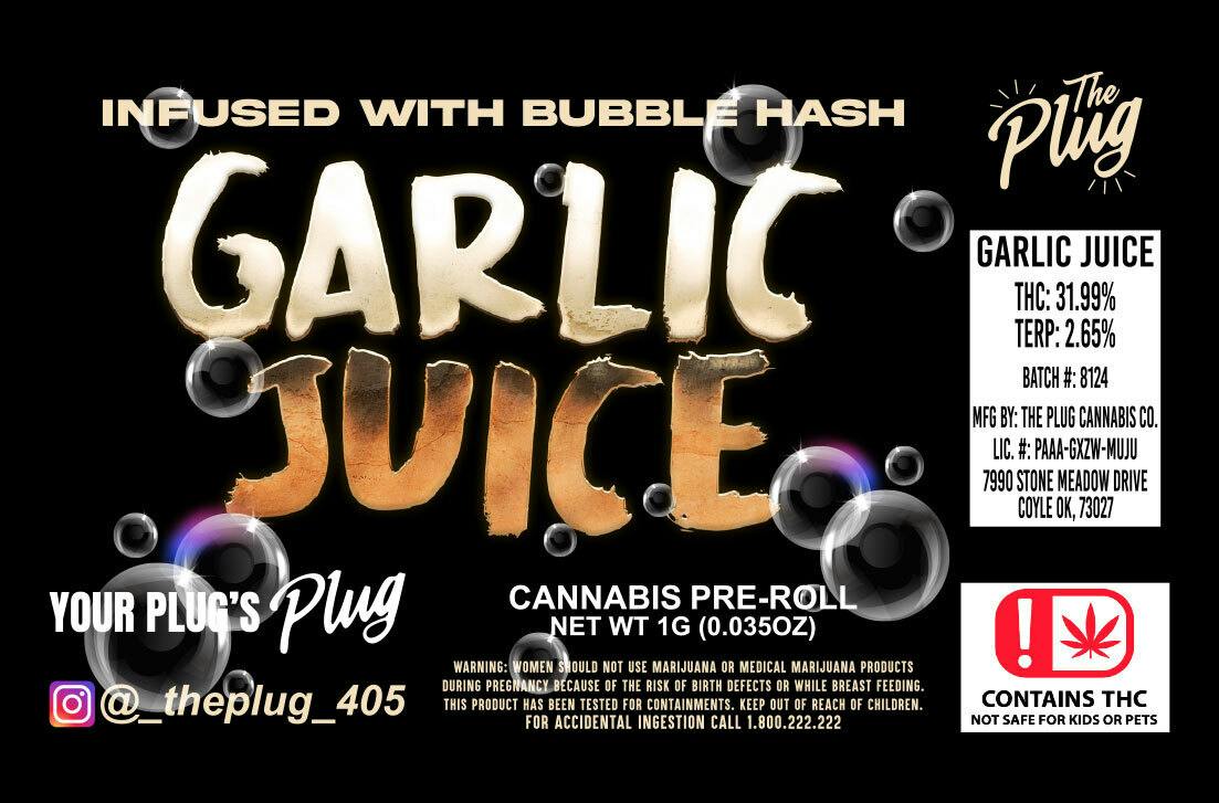 The Plug - 1g Infused Pre-Roll - Garlic Juice