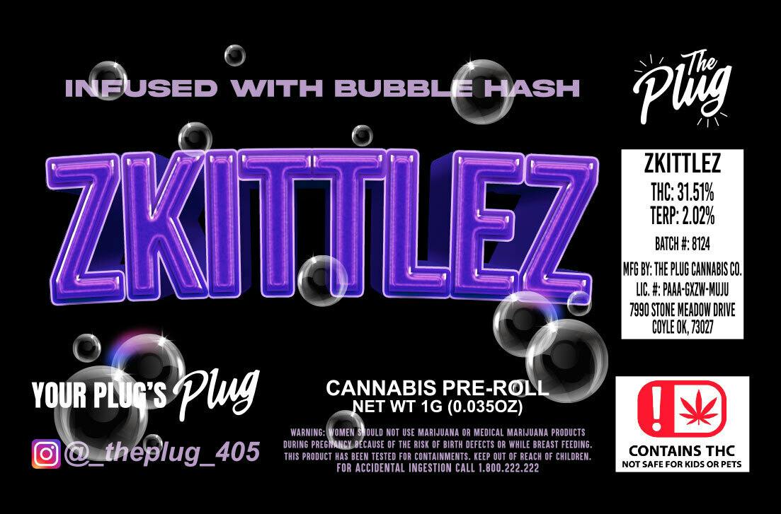 The Plug - 1g Infused Pre-Roll - Zkittlez