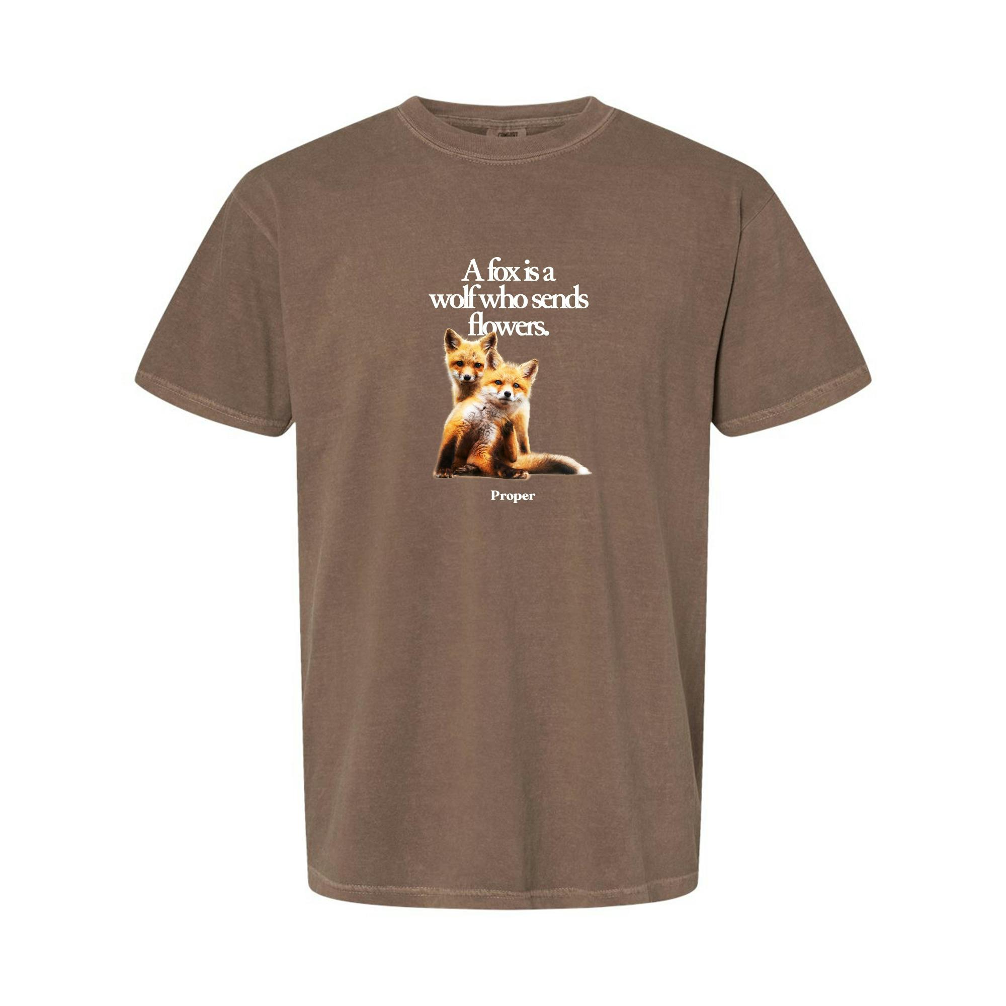 Wolf That Sends Flowers Tee | 2XL