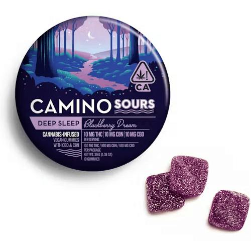 Deep Sleep | Blackberry Dream Sours 1:1:1 Gummies | 100mg | 10ct | 10mg/ea
