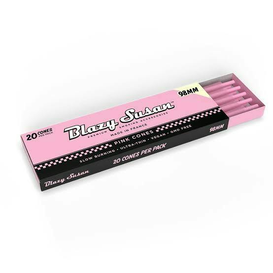 Blazy Susan 98mm Cones 20pk Pink