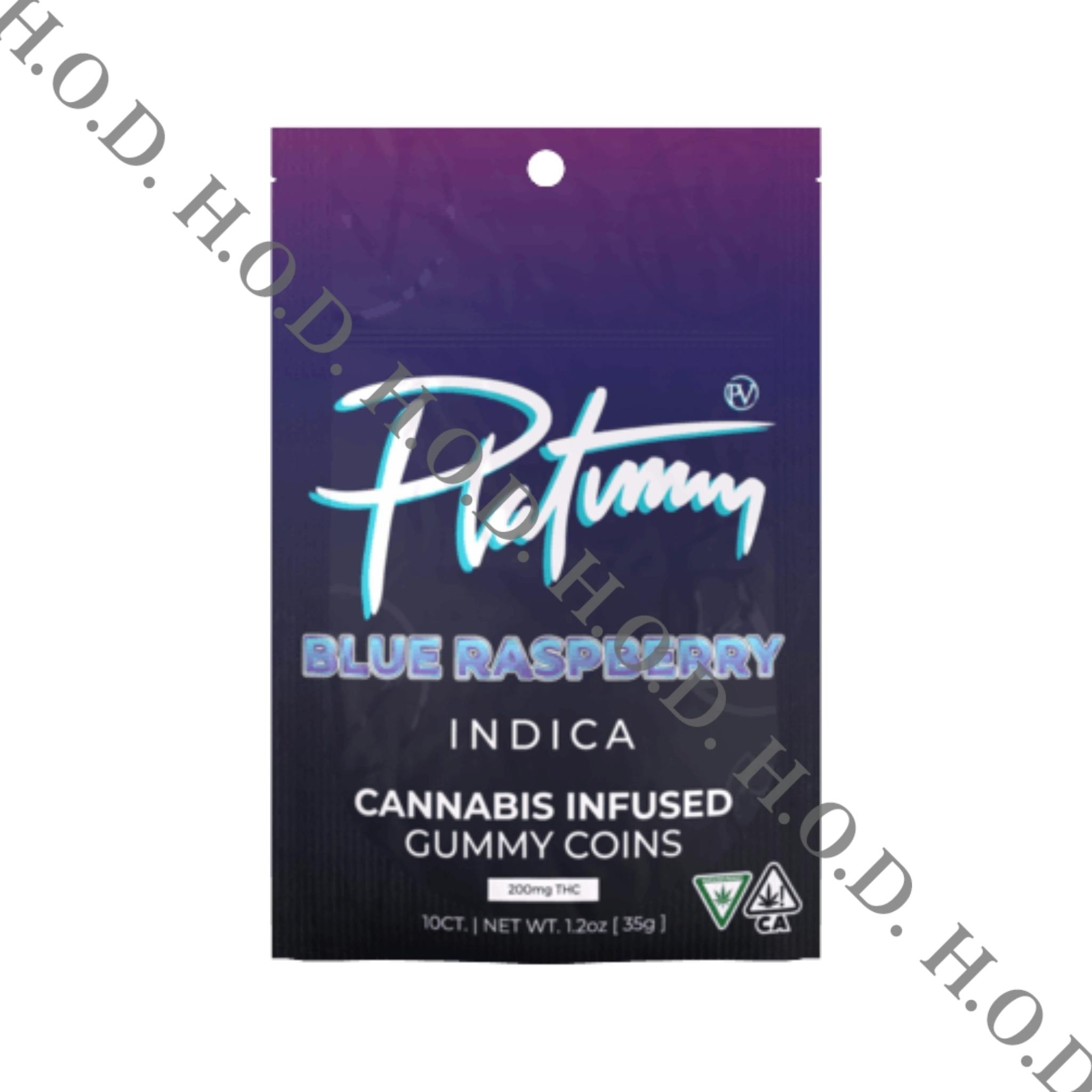Platinum Vape Blue Razz Gummies
