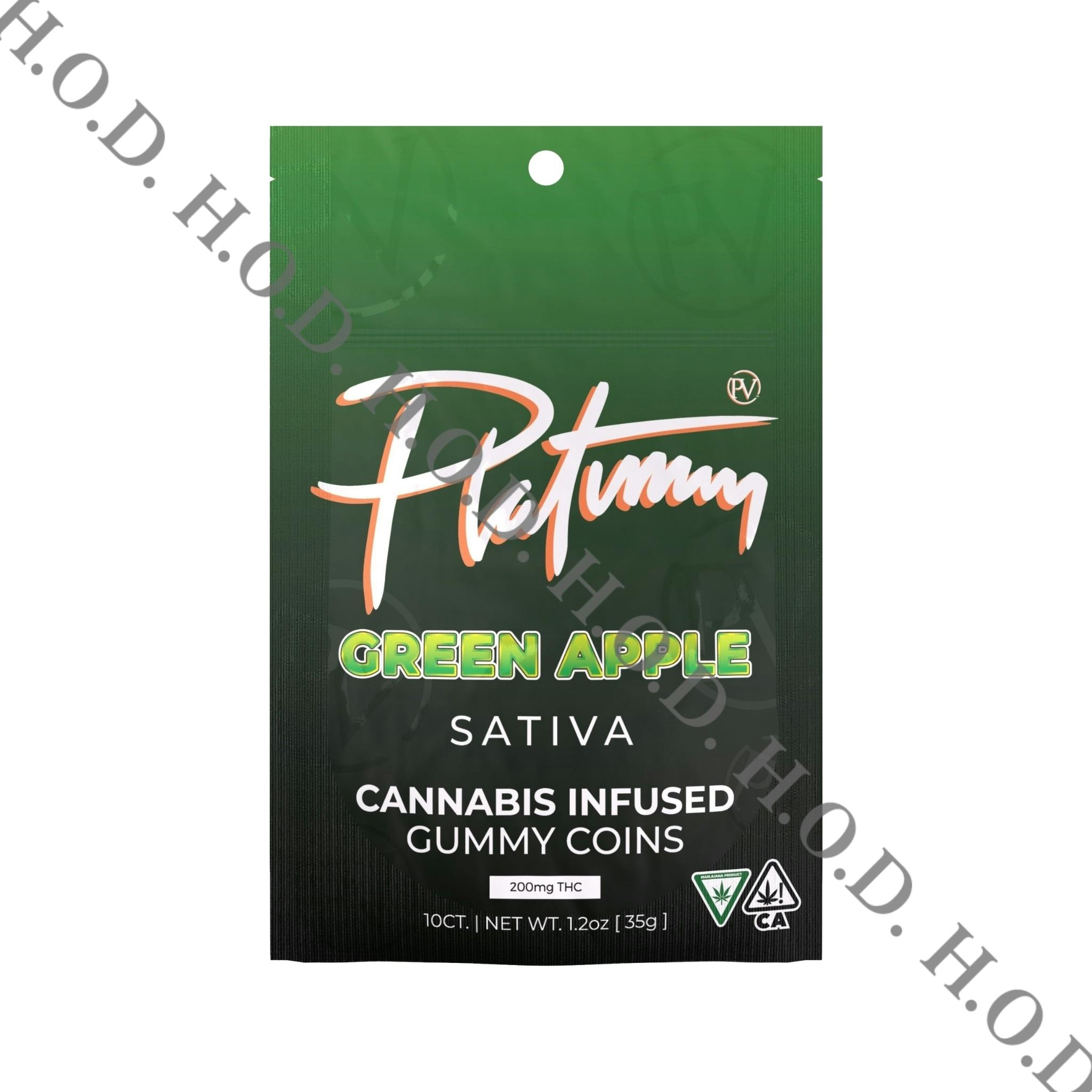 Platinum Vape Green Apple Gummies