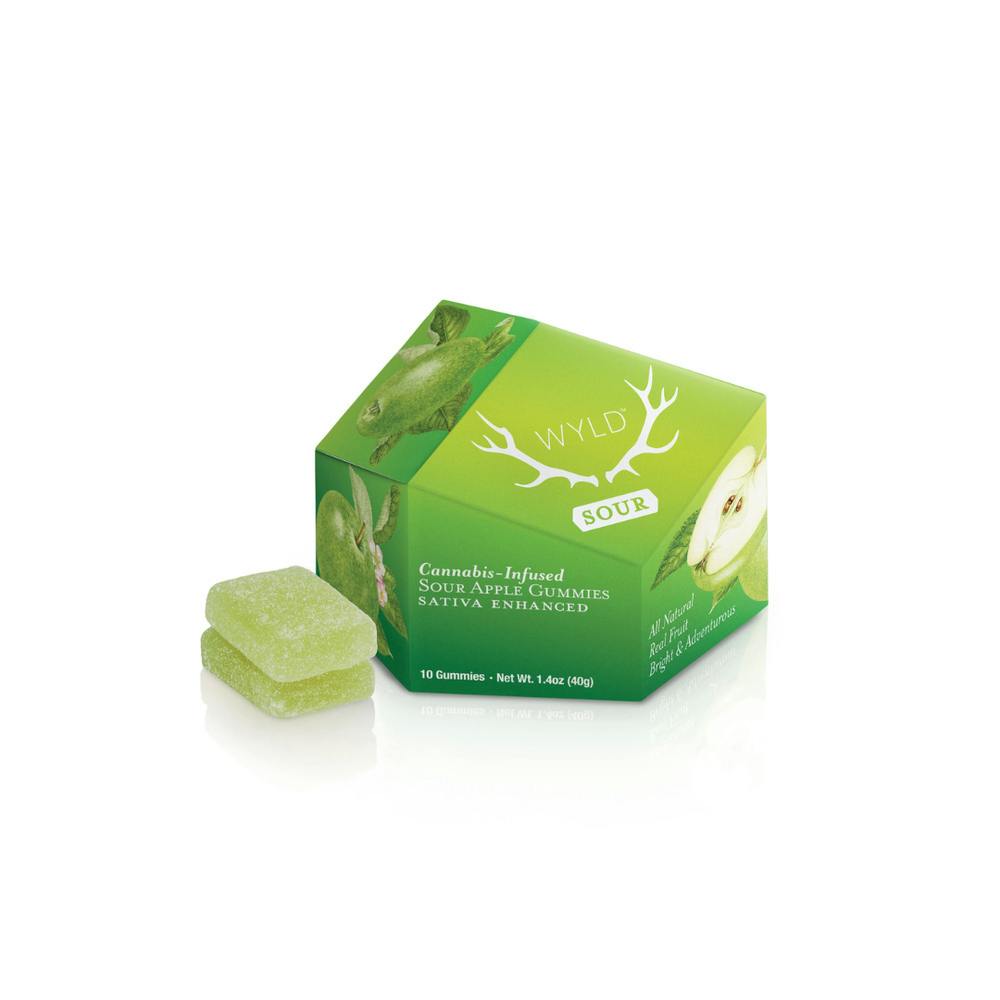 *HIGH DOSE* Sour Apple Sativa Enhanced Gummies | 200mg