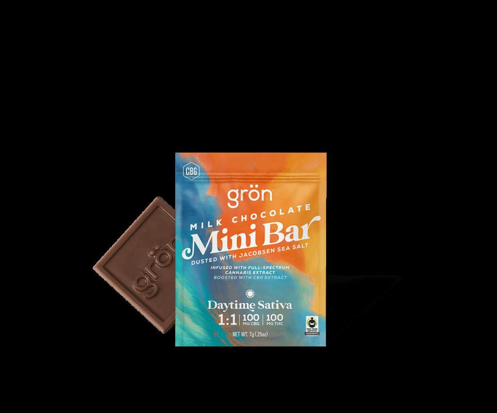 Gron | Chocolate Bar Mini | 1:1 THC:CBG | Milk Chocolate