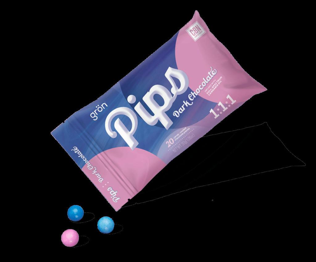 Gron | Pips | 1:1:1 THC:CBD:CBN | Dark Chocolate