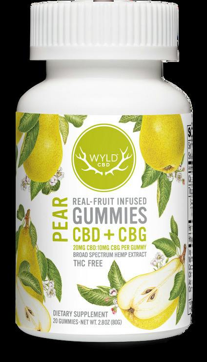 Wyld | 200mg Gummies | 1:1 CBG:CBD | Pear