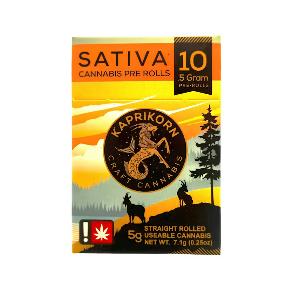 Kaprikorn | .5g Pre-roll Variety 10pk | SATIVA Nimbus Snacks + Chicken & Waffles