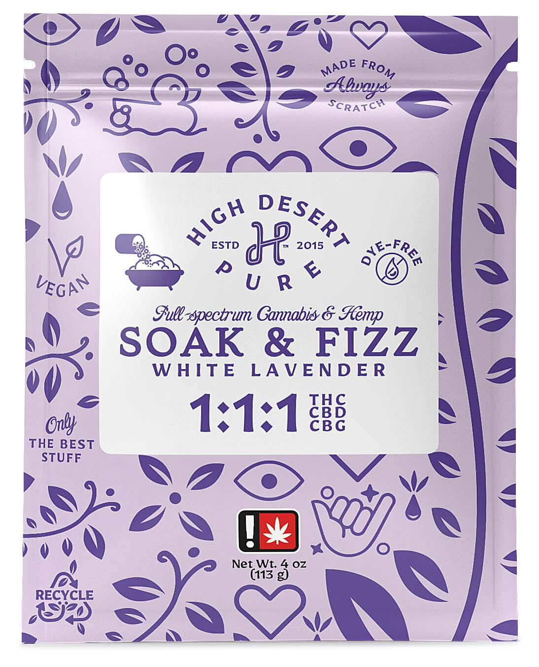 High Desert Pure | Topical | 1:1:1 Soak & Fizz | White Lavender