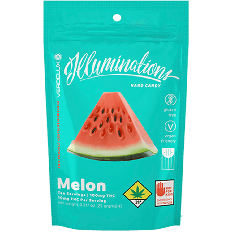 Illuminations Hard Candy Watermelon 100mg 10pk Sativa