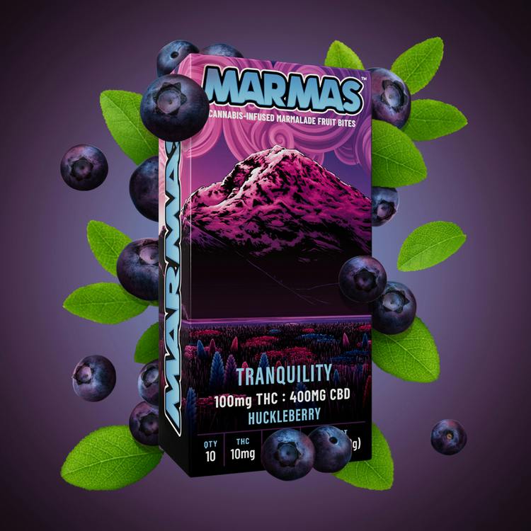 Marmas Fruit Chews Huckleberry CBD 4:1 10pk