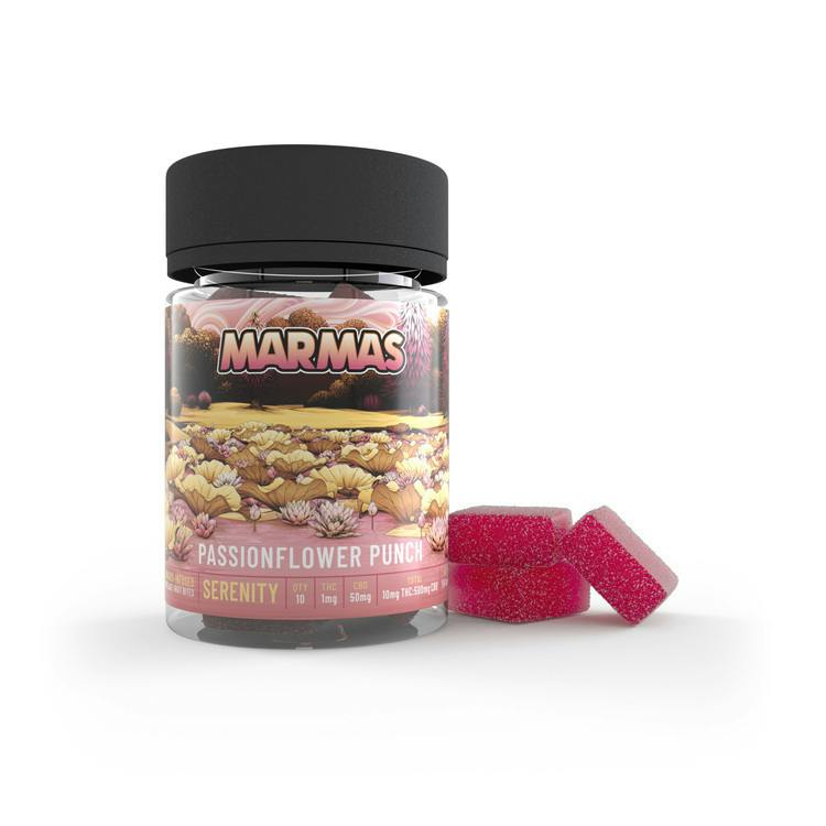 Marmas Fruit Chews Passionflower Punch 10pk 50:1 CBD