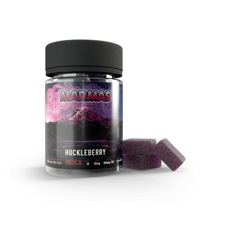 Marmas Fruit Chews Huckleberry 100mg 10pk Indica