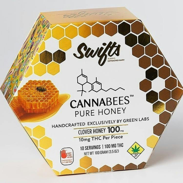 Swifts Cannabees Pure Honey 10pk 100mg