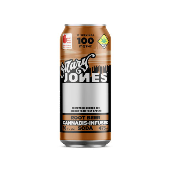Mary Jones Infused Soda Root Beer 100mg