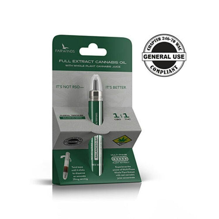 Fairwinds Full Extract Cannabis Oil 1:1 CBD:THC
