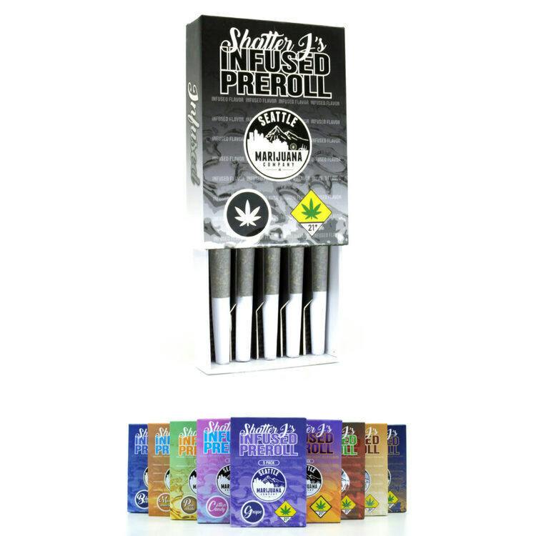 Shatter J's Infused Pre-Roll 1g 5pk Mixed Berry