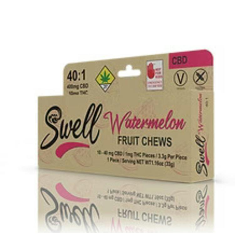 Swell Fruit Chews Watermelon CBD 40:1 10pk