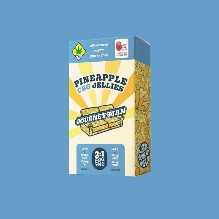 Journeyman CBG Jellies Pineapple 2:1 10pk
