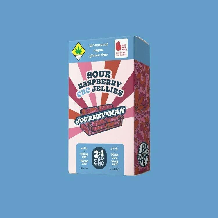 Journeyman CBC Jellies Sour Raspberry 2:1 10pk