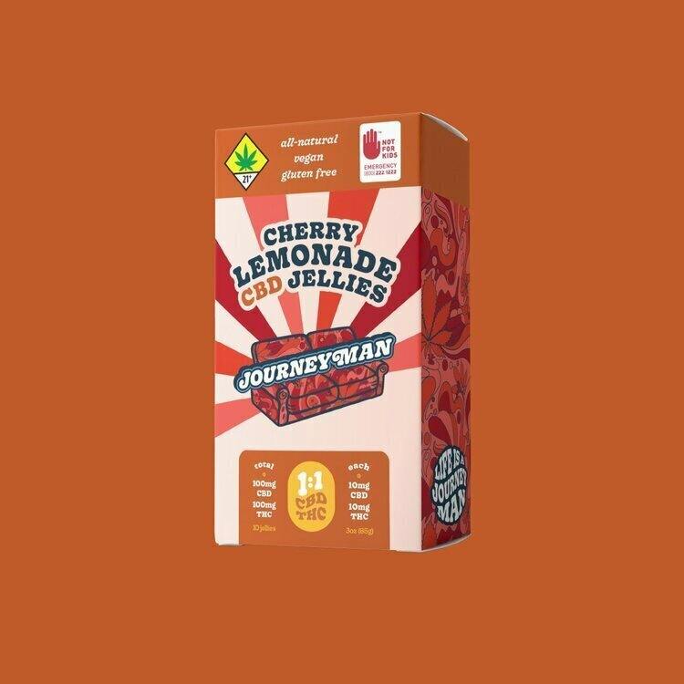 Journeyman CBD Jellies Cherry Lemonade 1:1 10pk