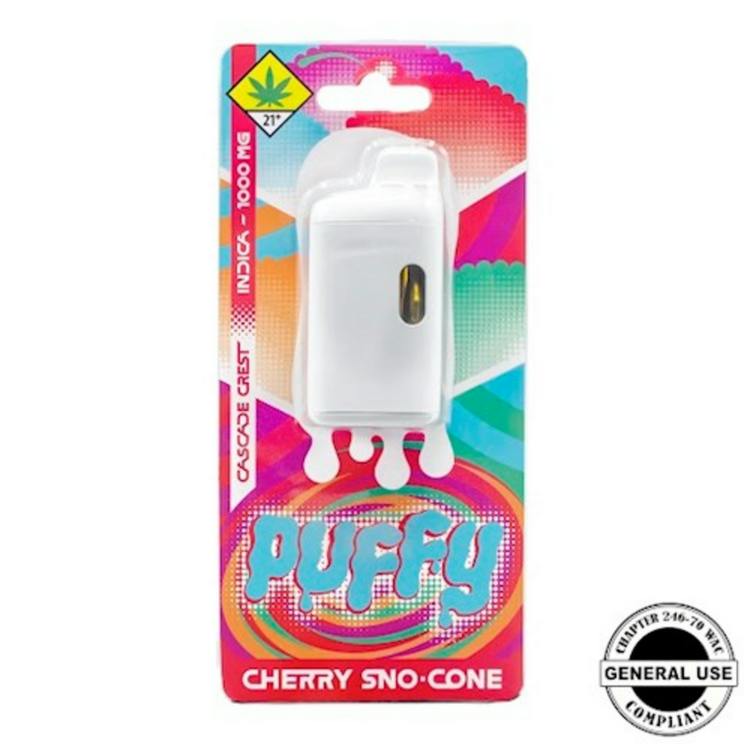 Puffy Flavored Disposable Cartridge Cherry Sno-Cone