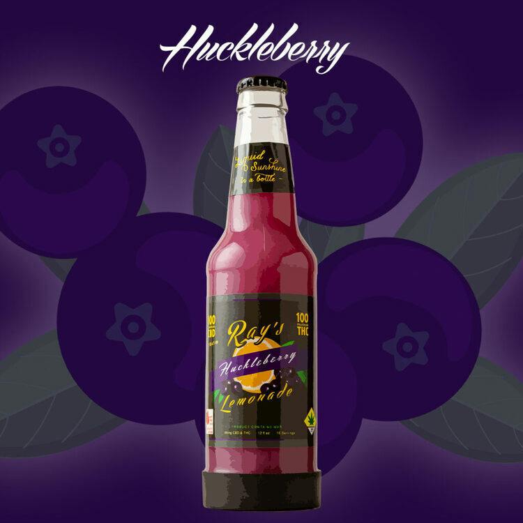Ray's Beverage Huckleberry Lemonade 100mg 1:1 CBD