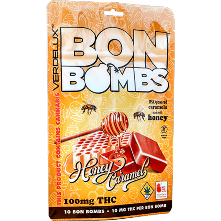 Bon Bombs Honey Caramel 100mg 10pk Indica