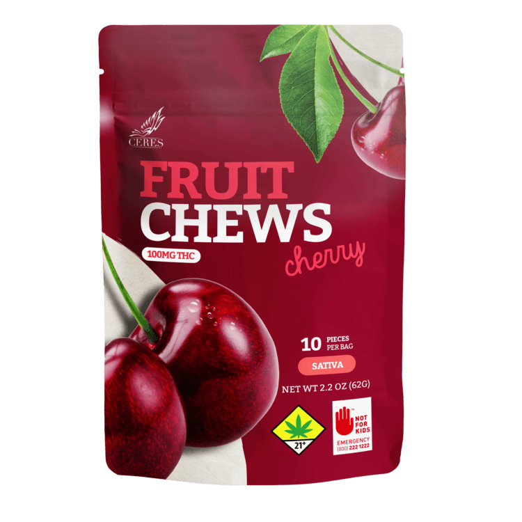 Ceres Fruit Chews Cherry 100mg 10pk S