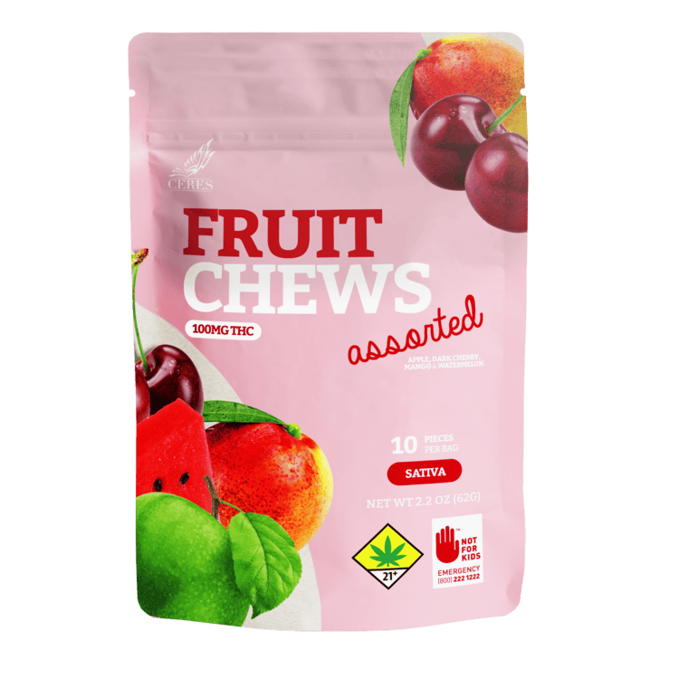 Ceres Fruit Chews Assorted 100mg 10pk S