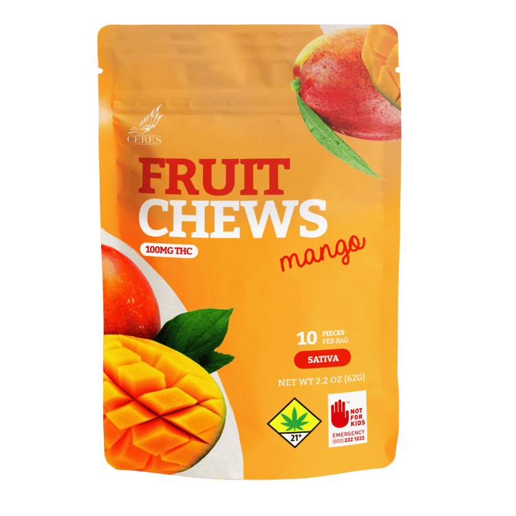 Ceres Fruit Chews Mango 100mg 10pk S