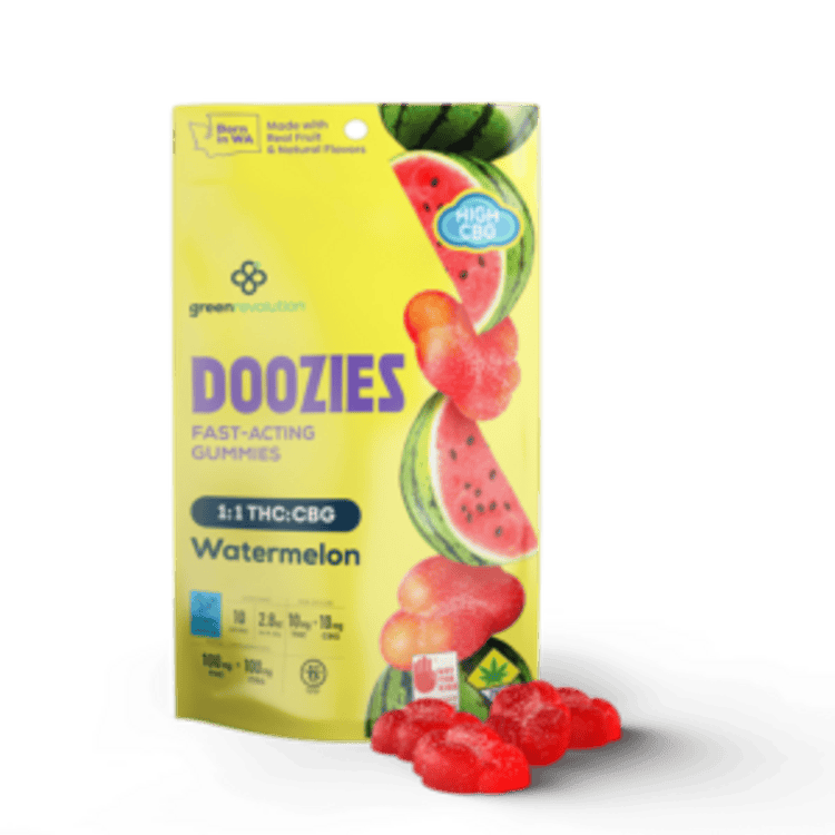 Doozies Gummies Watermelon CBG 1:1 10pk