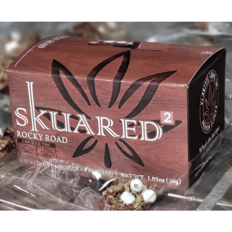 Skuared Chocolate Rocky Road 100mg 10pk CBD 5:1
