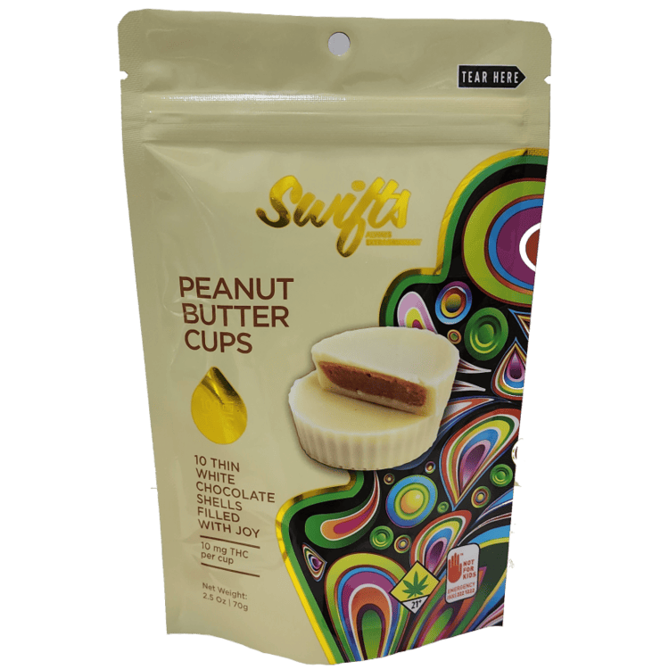 Swifts White Chocolate Peanut Butter Cups 10pk 100mg